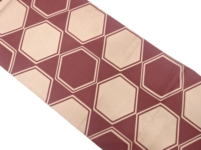 JAPANESE FUKURO OBI / WOVEN KIKKO PATTERN